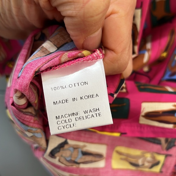 NWT{Tracy Negoshian}Sz L Pink Sunbathers Swimsuit Coverup - Picture 7 of 8